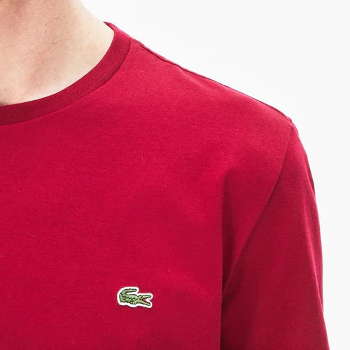 Camiseta Lacoste Masculina Jersey - Marsala