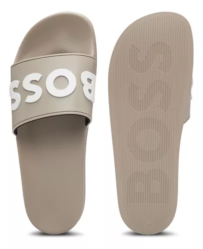 Chinela Slide Hugo Boss Bege