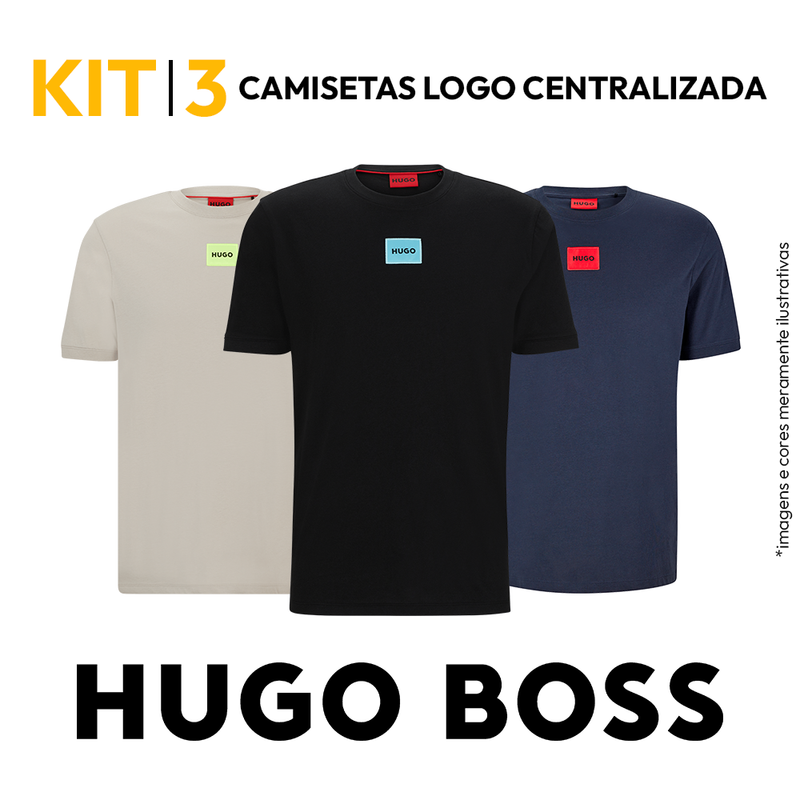 Kit 3 Camisetas Boss Basic