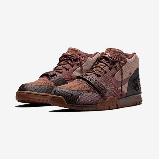 Travis Scott x Nike Air Trainer Archeo Brown and Rusty Pink