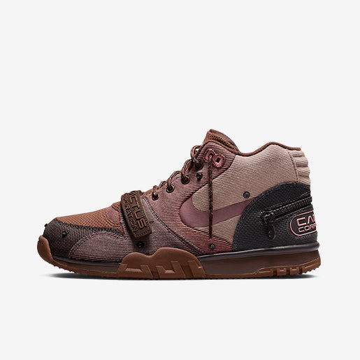 Travis Scott x Nike Air Trainer Archeo Brown and Rusty Pink