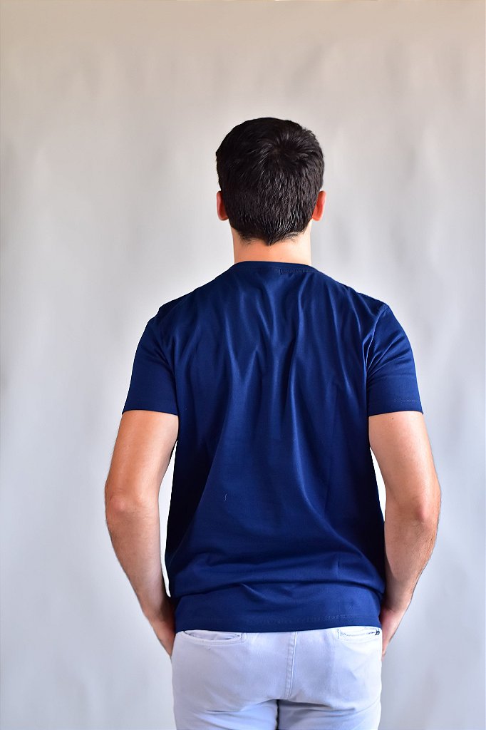 Camiseta Boss Basic Arch - Azul Marinho