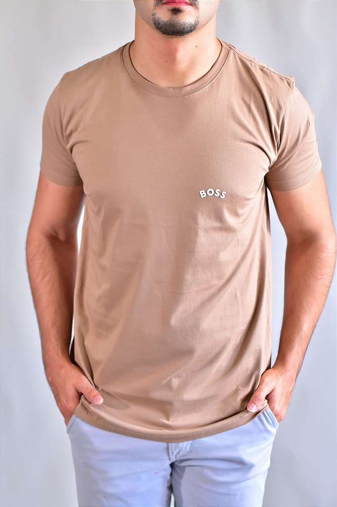 Camiseta Boss Basic Arch - Cáqui